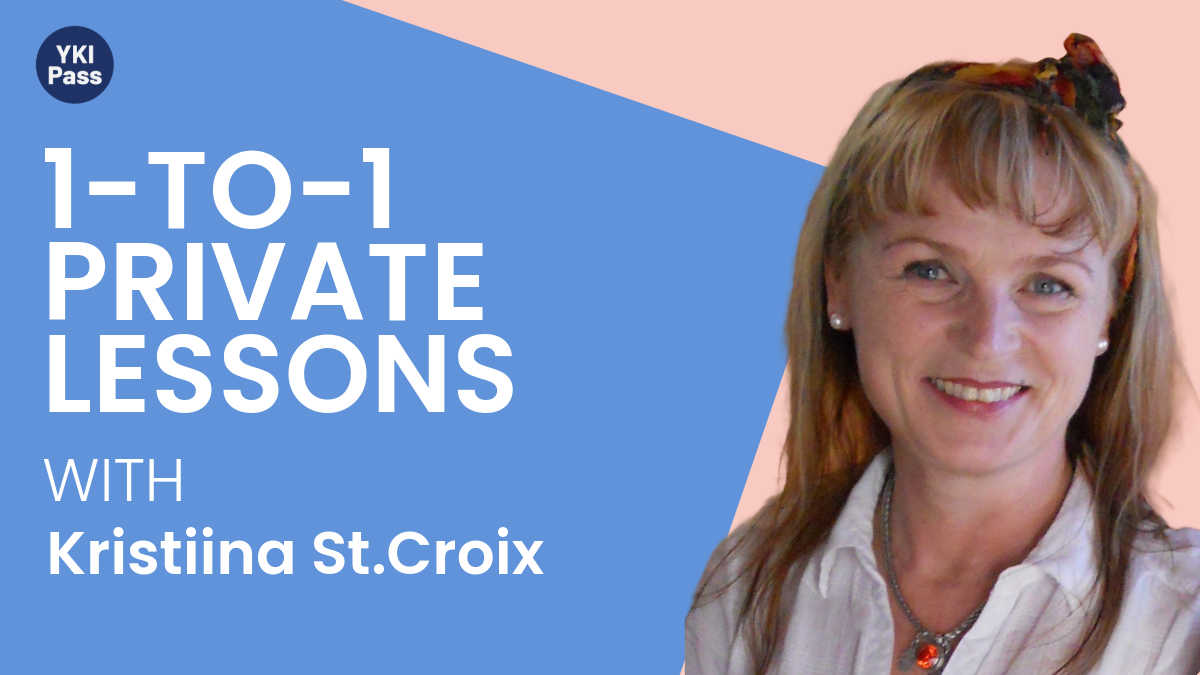 Banner of Teacher Kristiina St. Croix about YKi Private lessons.