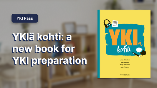 Thumbnail of youtube video and title is YKIä Kohti: a new book for YKI preparation