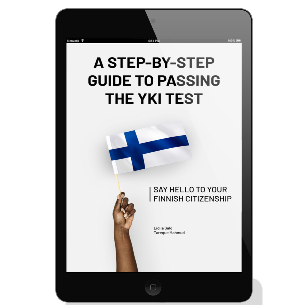 Image of YKI English ebook "A Step-by-Step Guide to Passing the YKI Test"