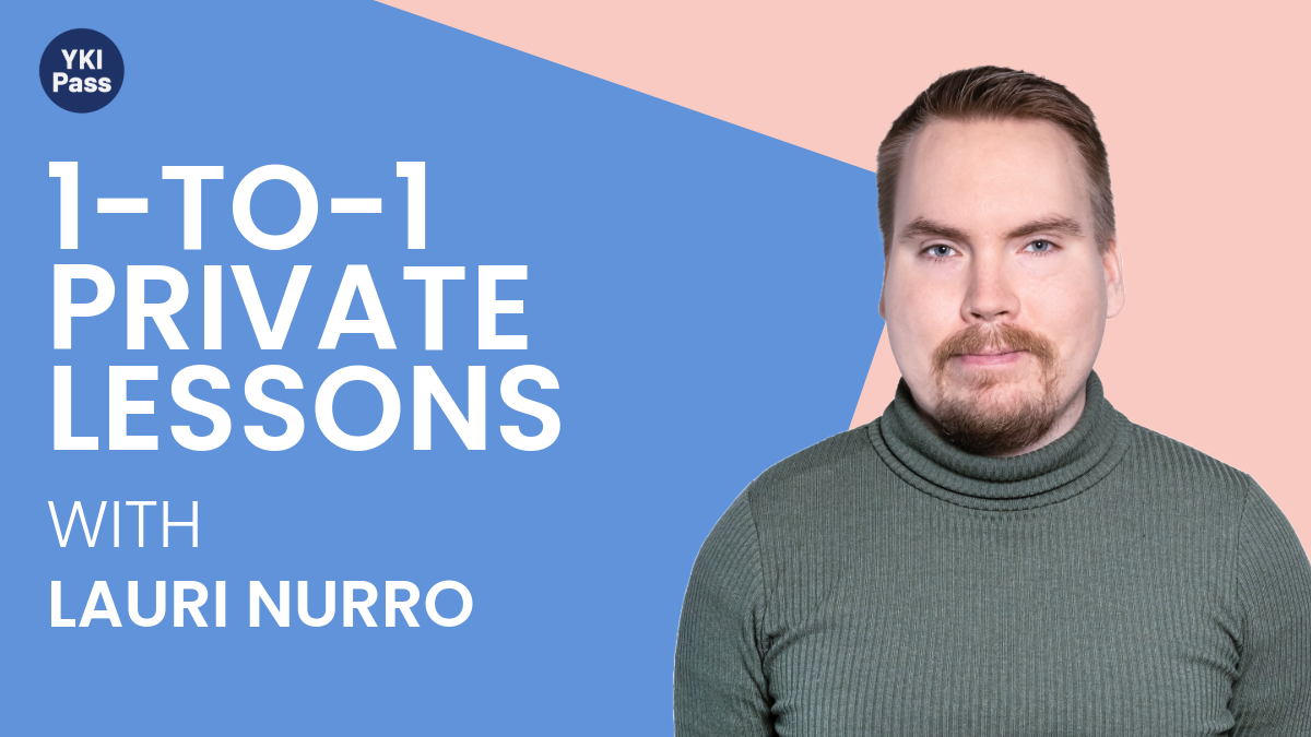Banner about Teacher Lauri Nurro´s YKI Private lesson