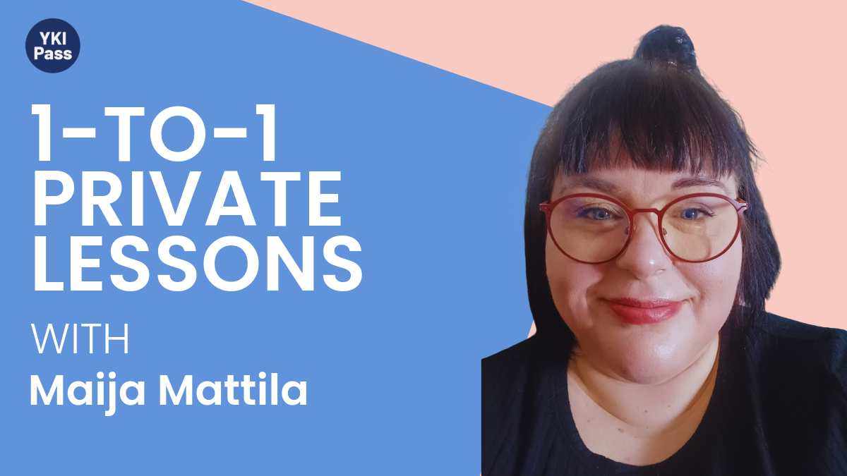 Banner of Maija Mattila´s YKI private lessons.
